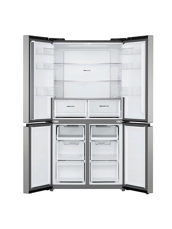 LG GMM41MSBEM 482L Inverter Compressor Multi-Door American Fridge Freezer - Silver - Image 3